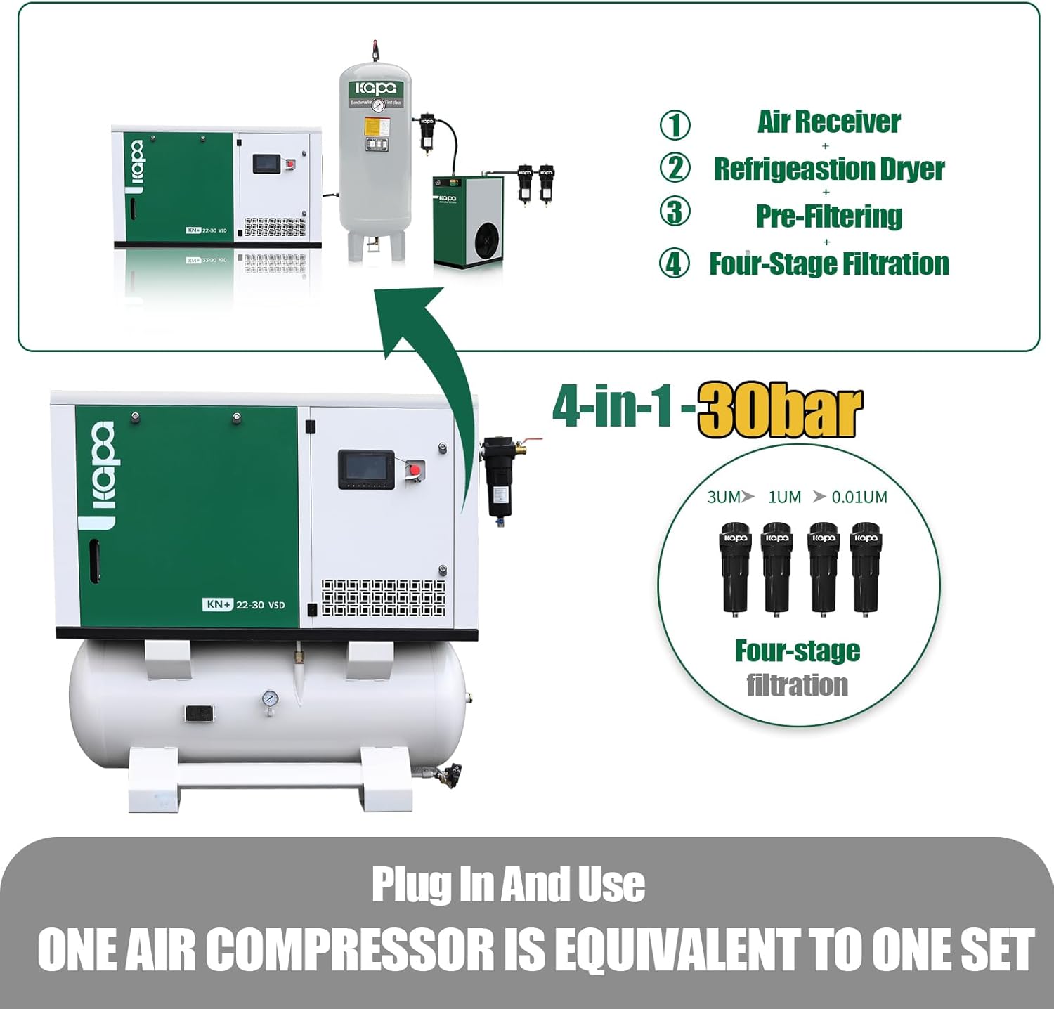 Step-by-step guide for kapa 30hp air compressor review,kapa 30hp air compressor pros cons,kapa rotary screw air compressor worth buying,kapa 30hp vs atlas copco air compressor,kapa 4-in-1 air compressor honest,best 30hp industrial air compressor - complete tutorial