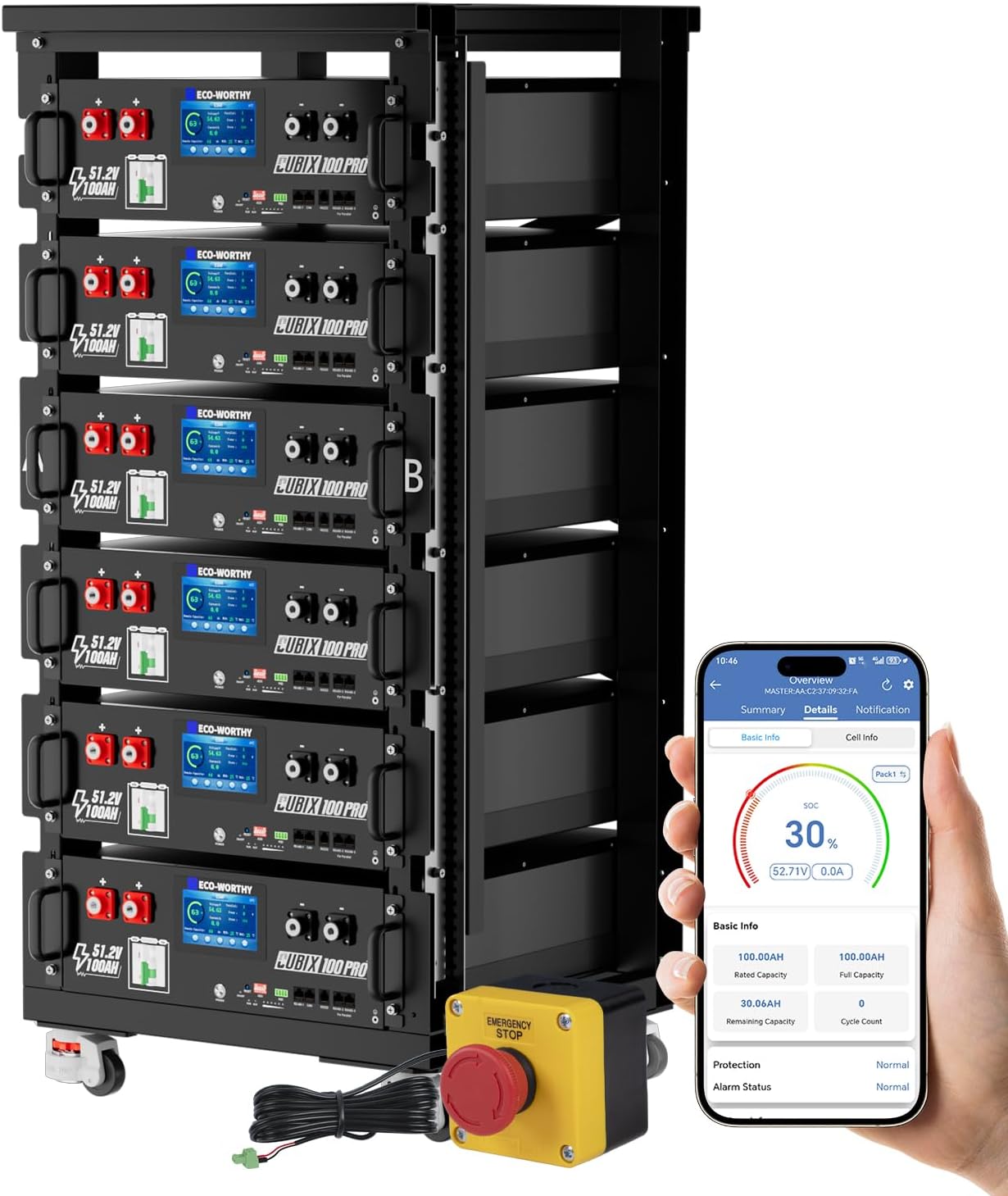 ECO-WORTHY 48V 100Ah Pro server rack battery review,ECO-WORTHY server rack battery pros cons,buy ECO-WORTHY 48V 100Ah battery,is ECO-WORTHY battery worth buying,ECO-WORTHY vs EG4 48V battery,ECO-WORTHY LiFePO4 battery honest - detailed features and technical specifications