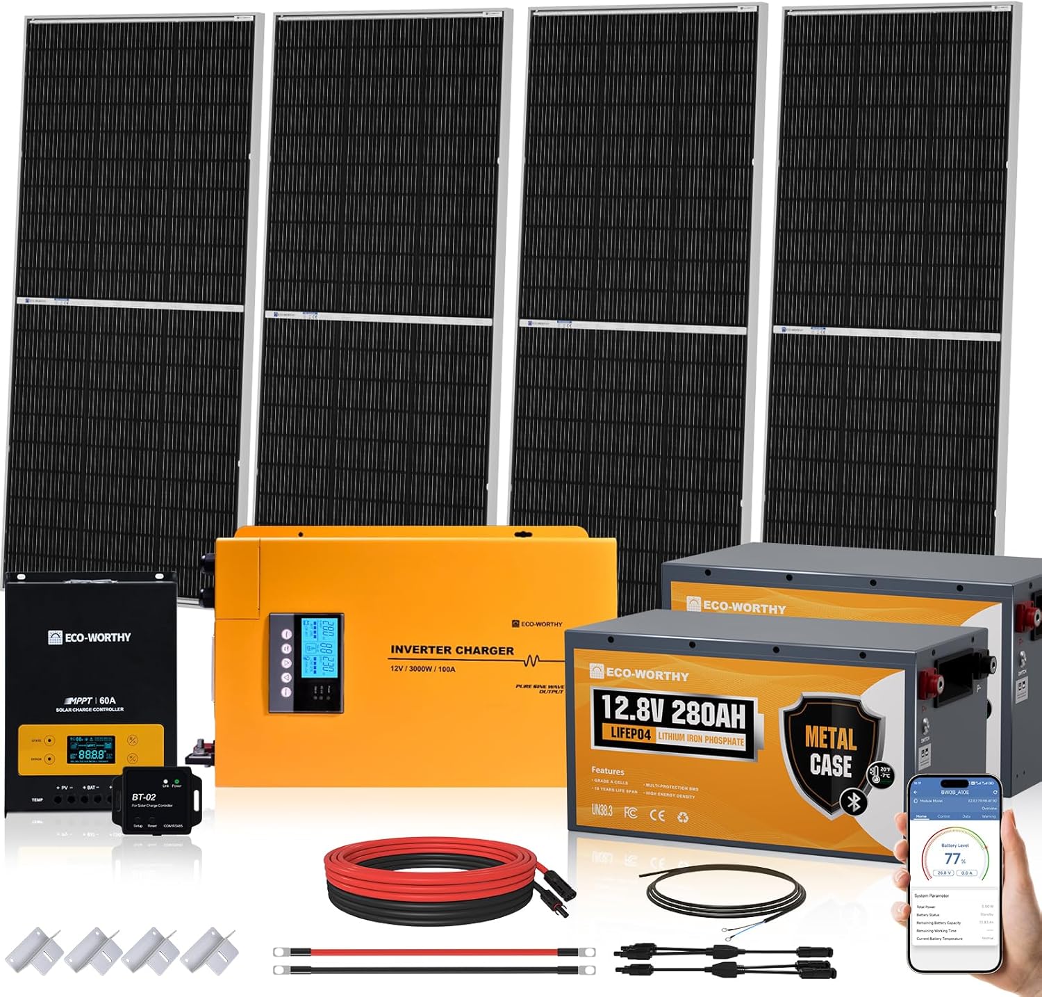 ECO-WORTHY 800W solar panel kit review,ECO-WORTHY solar kit review and rating,is ECO-WORTHY 800W solar kit worth buying,ECO-WORTHY solar panel kit review pros cons,ECO-WORTHY off grid solar system review honest opinion,ECO-WORTHY 800W solar system review verdict - detailed features and technical specifications