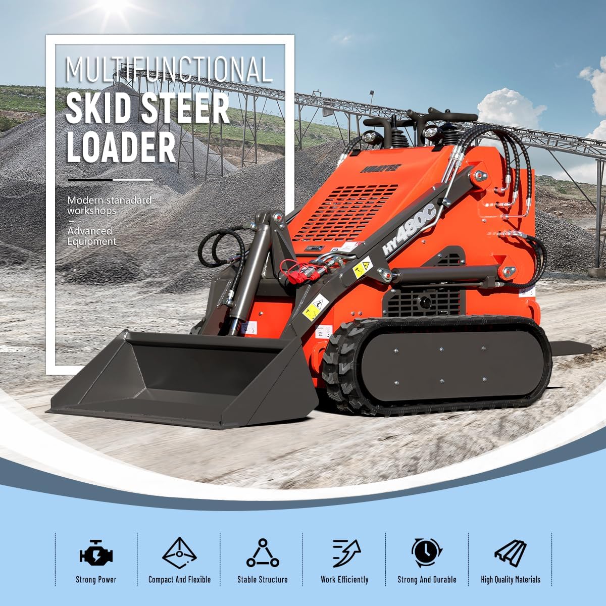 Step-by-step guide for HY480C mini skid steer review,HY480C skid steer pros cons,should I buy HUAYEE HY480C,HY480C mini skid steer worth buying,best mini skid steer loader,HY480C vs alternatives - complete tutorial