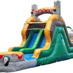 Image 1 of HeroKiddo T-Rex inflatable obstacle course review