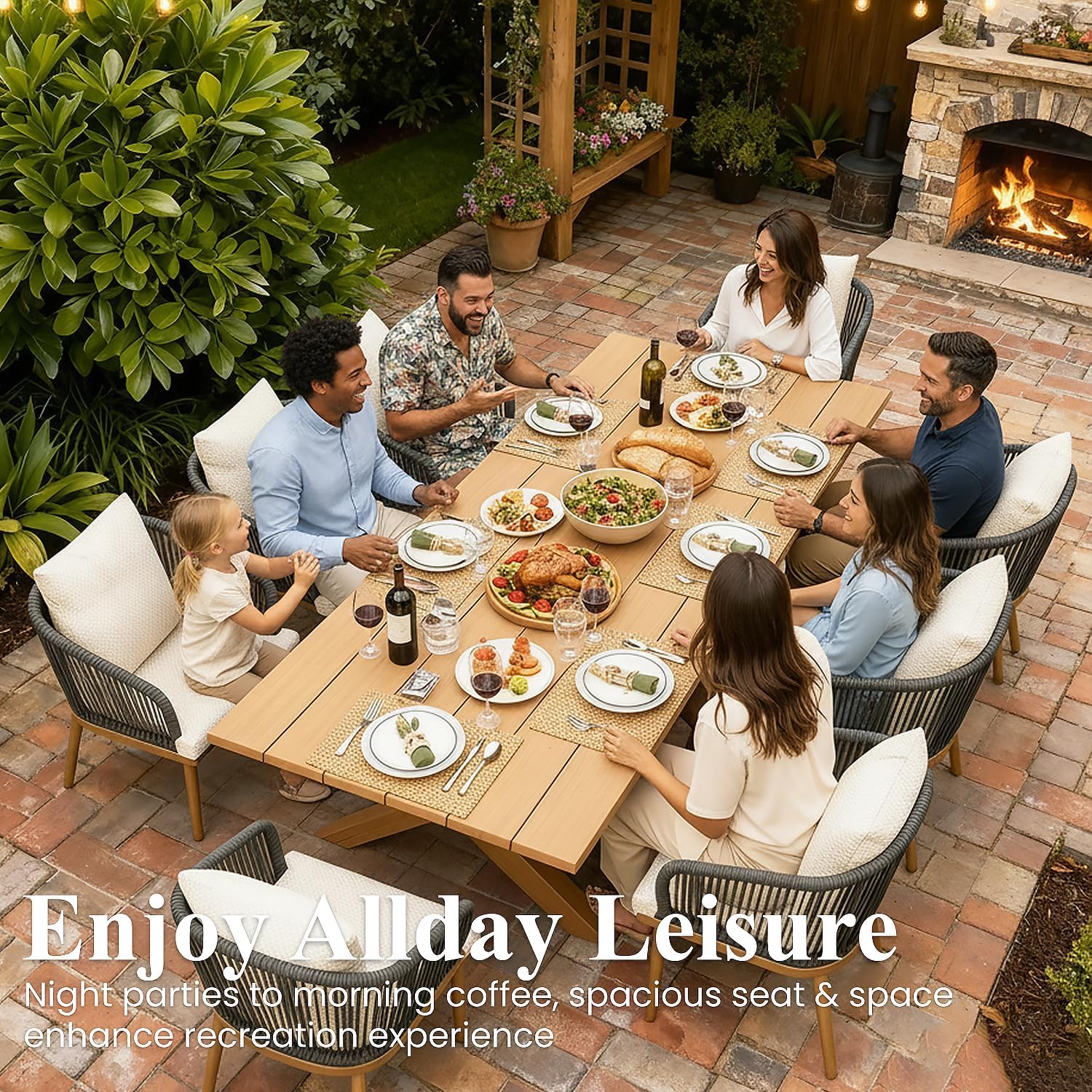 LayinSun patio dining set review,LayinSun 9 piece dining set review,LayinSun outdoor furniture review pros cons,LayinSun aluminum dining set review and rating,is LayinSun patio set worth buying,LayinSun wicker chair set review verdict unboxing and complete package contents