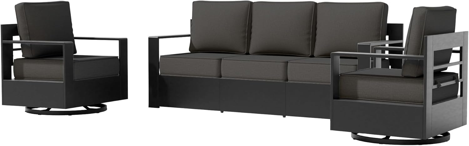 Qsoer patio furniture review detailed features and technical specifications of the 3-piece aluminum conversation set