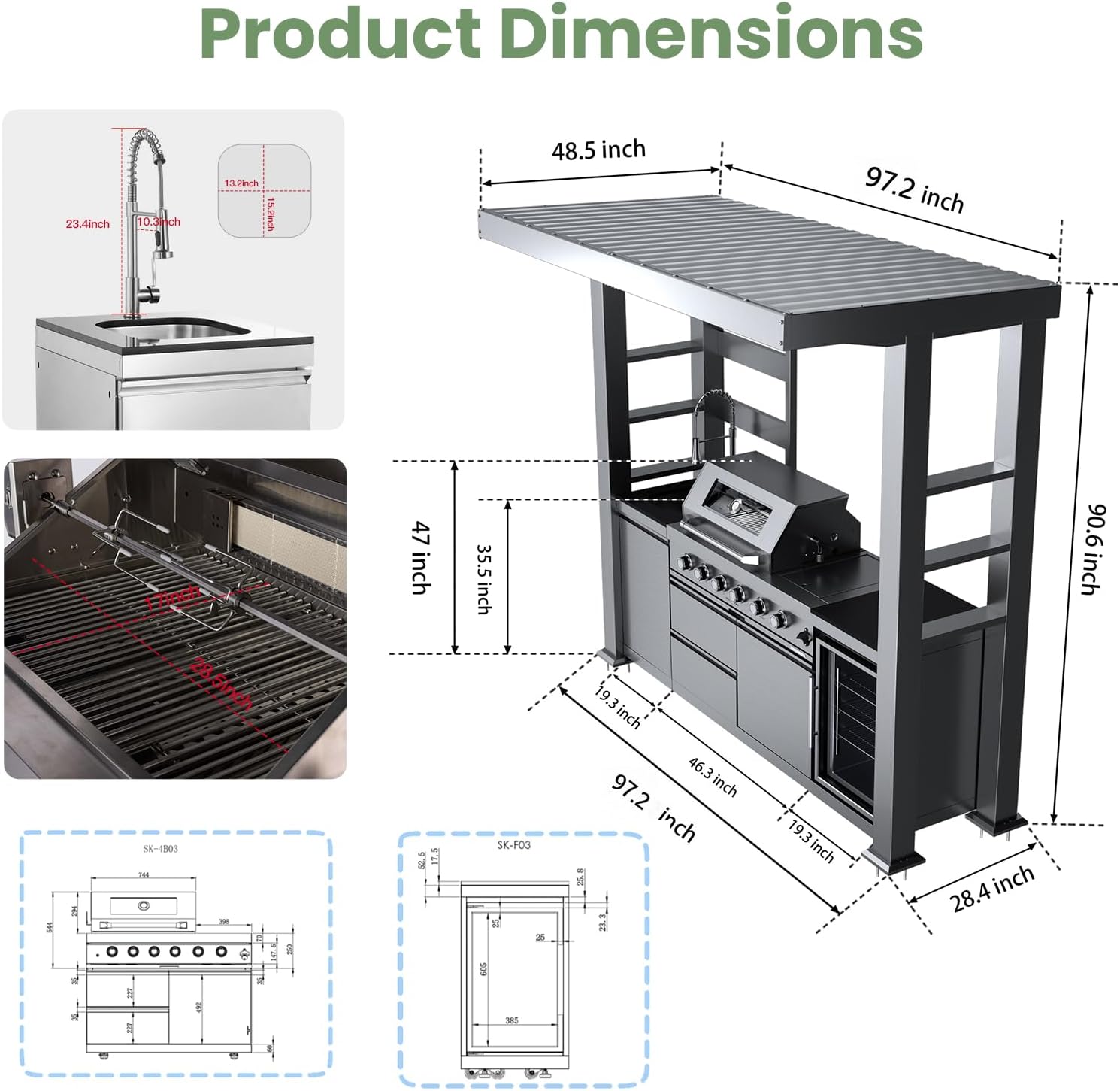 best outdoor kitchen island with grill and sink,should I buy an outdoor kitchen island,outdoor kitchen island with grill and sink pros cons,best outdoor BBQ island for backyard,outdoor kitchen island with refrigerator worth buying,movable outdoor kitchen island comparison unboxing and complete package contents