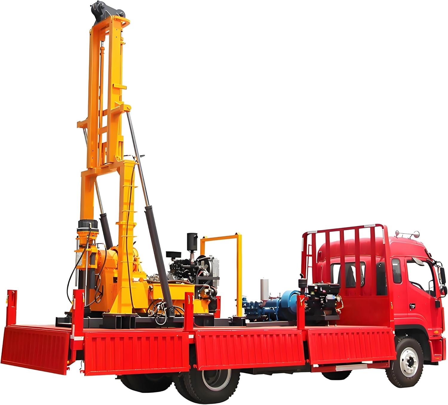 buy truck mounted water well drilling rig,best borehole drilling machine,truck mounted drilling rig pros cons,deep water well drilling equipment,should I buy a truck mounted rig,customizable well drilling machine - detailed features and technical specifications