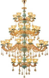Image 1 of large chandelier ceiling light review