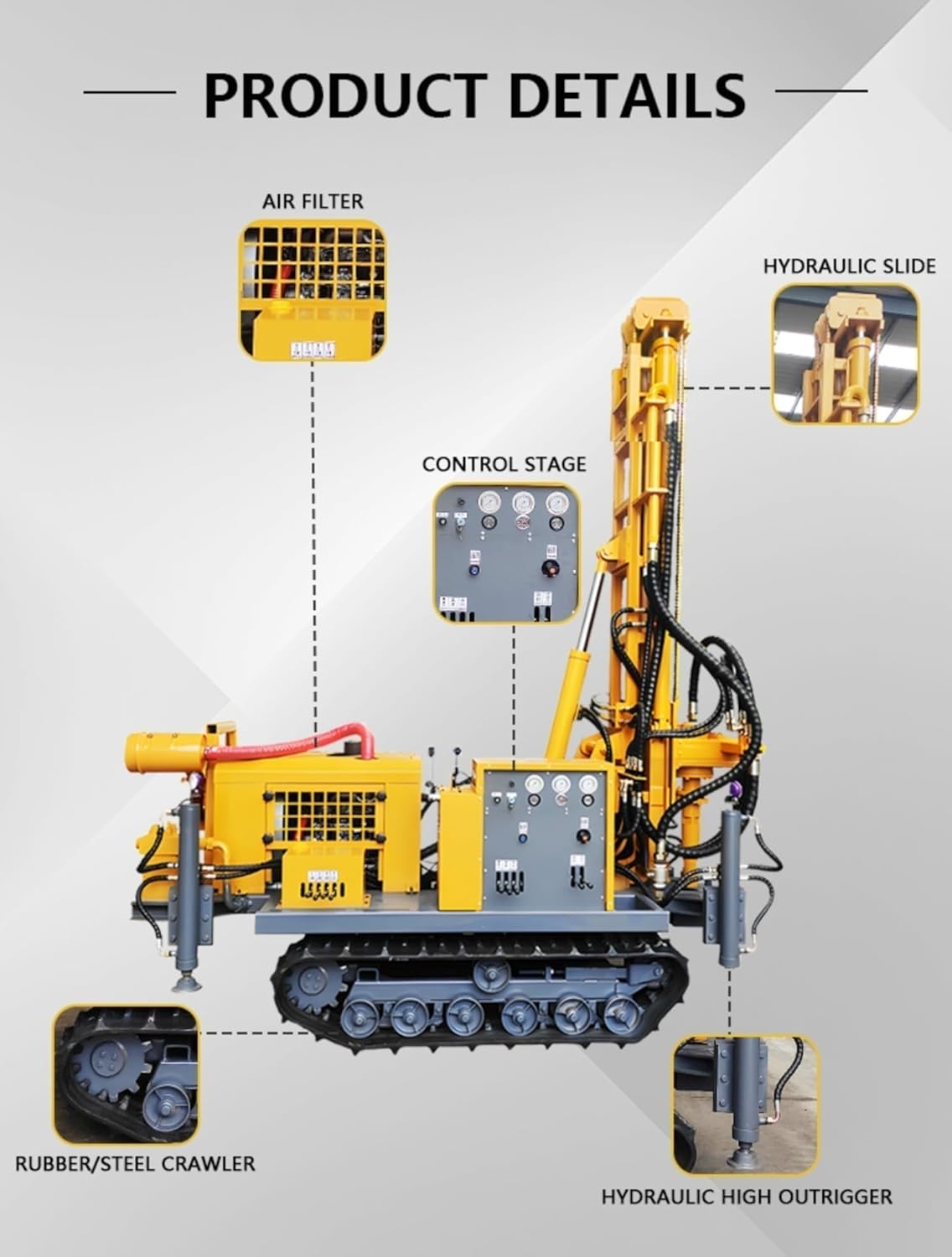 tracked hydraulic drilling rig review,dual power water air drilling rig,best drilling rig for homestead water wells,hydraulic drilling rig pros cons,should I buy a tracked drilling rig,customizable drill pipe drilling rig worth buying unboxing and complete package contents